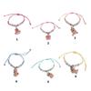 Colorful Macaron Rope Bracelet For Kids With Cute Cartoon Capybara Designs And Adjustable Soft Strap Perfect For Gifts