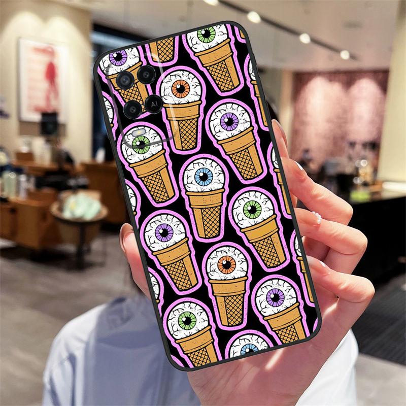 Crazy Eyeball Pattern Case For Oppo A94 A54 A40 A60 A80 A98 A78 A18 A38 A58 A16 A76 A96 A17 A77 A74 A57S A15 Cover