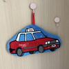 Hong Kong Style Quick-Dry Cartoon Bus Taxi Coral Fleece Hand Towel