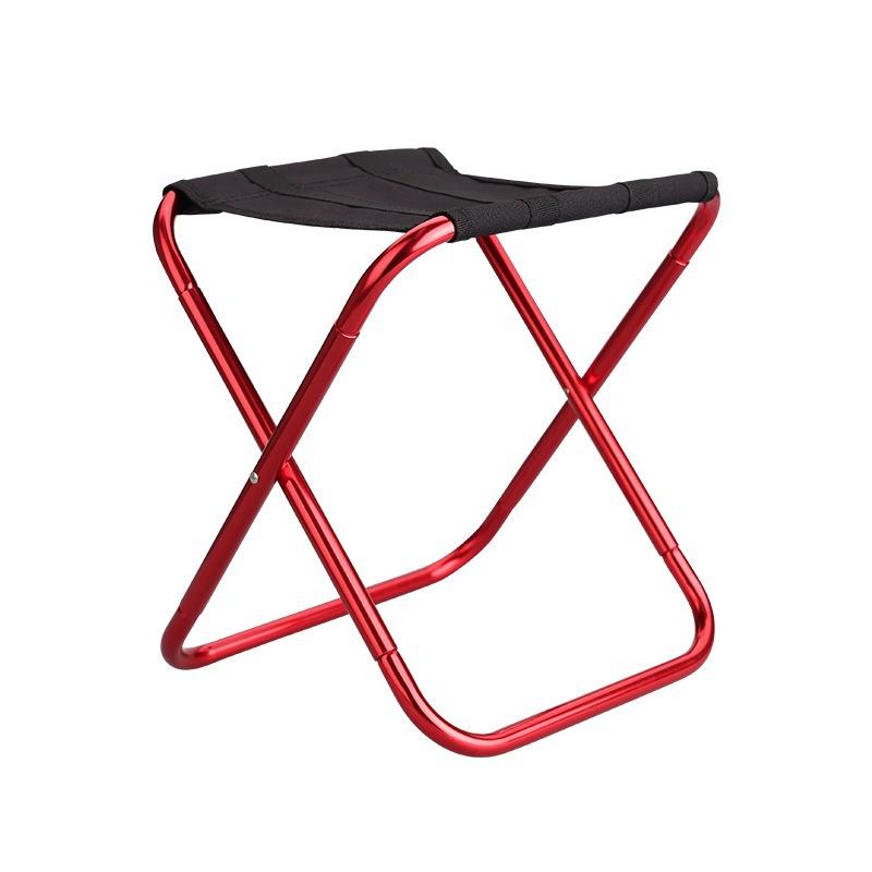 Outdoor Aluminum Alloy Folding Stool Mini Fishing Beach Chair Barbecue Camping Portable Folding Chair