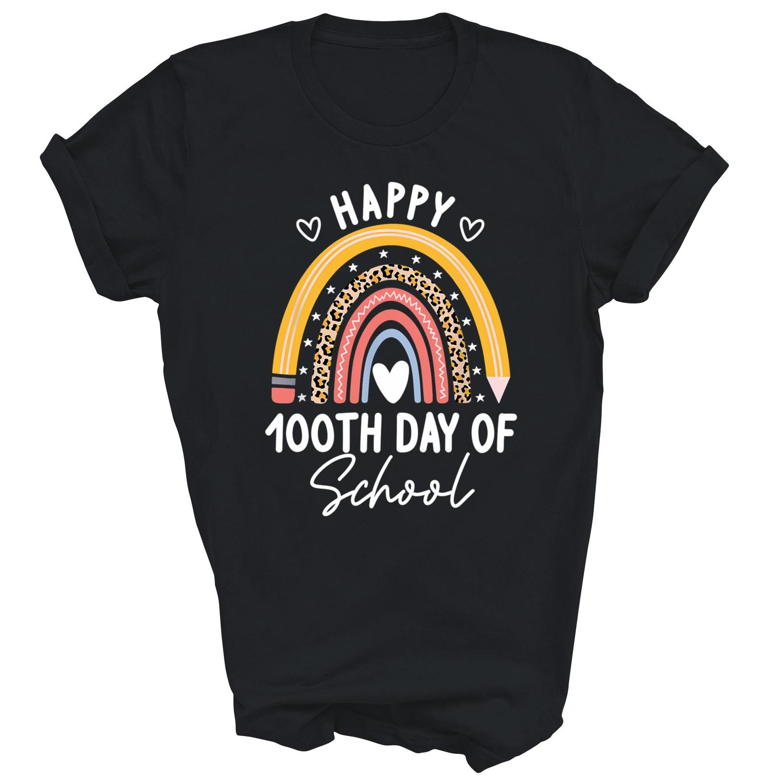 Happy 100th Day Of School Teacher Appreciation 100 Days Shirt Gift Unisex T-Shirt XL