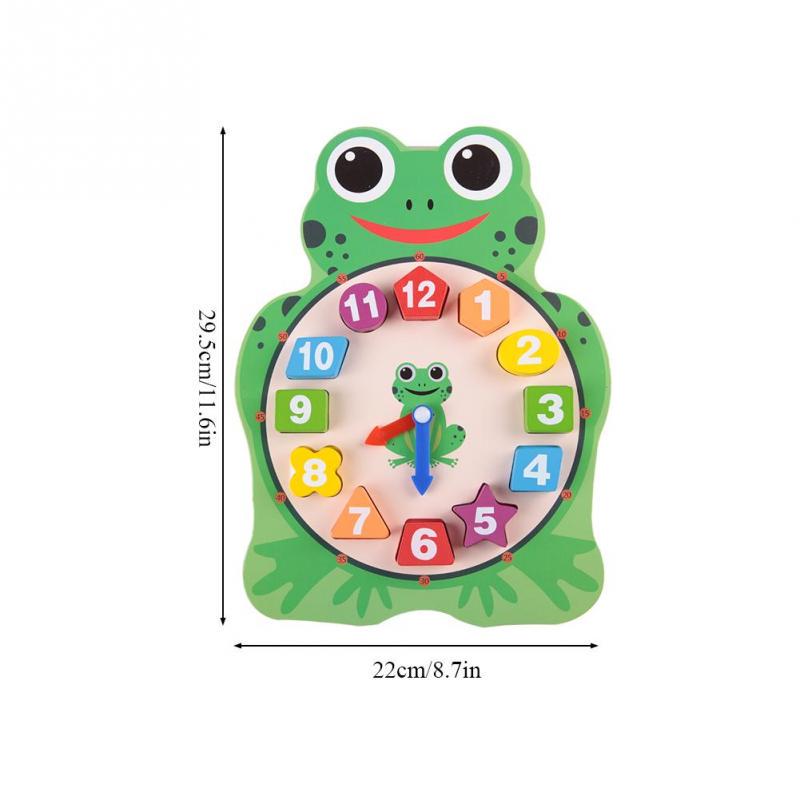 Animal Puzzle Clock Wooden Big Cartoon Owl Wooden Block Toy Educational Clock Toy Frog Clock Animal Durable for Girls Gifts Kids Boys Children Home Animal Puzzle Clock Wooden Big Cartoon Owl Wooden Block Toy Educational Clock Toy Frog Clock Animal Durable for Girls Gifts Kids Boys Children Home