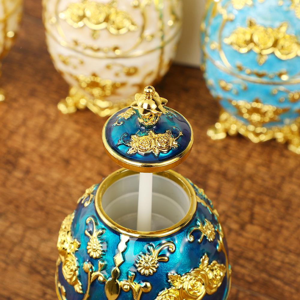 European Style Retro Automatic Toothpick Holder – Hand-Press Design, Fashionable Plastic Container