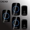 Wireless Waterproof Doorbell with Remote Control, 58 Tones & 4 Volume Levels, Memory Function, Long Range
