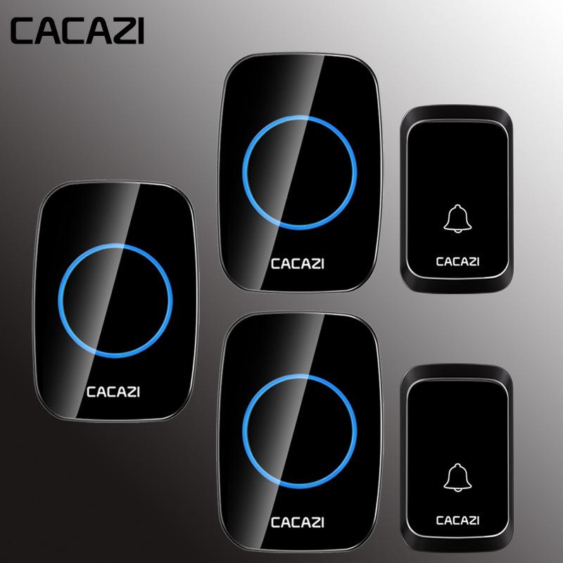 Wireless Waterproof Doorbell with Remote Control, 58 Tones & 4 Volume Levels, Memory Function, Long Range