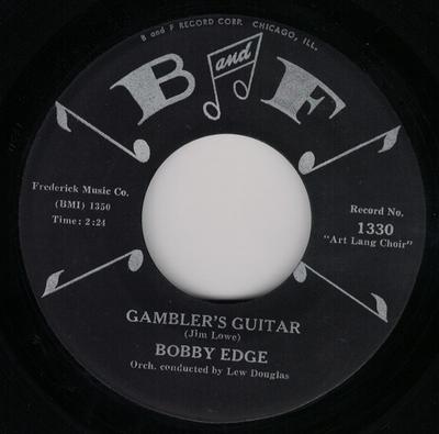 7inch Record BOBBY EDGE - If I Could Have You Back Again 1330 B and F 1960 US Pop Used