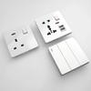 White UK Standard 13A USB Wall Socket Panel,Universal 18W Type-c Quick Charge Socket Plug,Wall Light Switch Electrical outlet