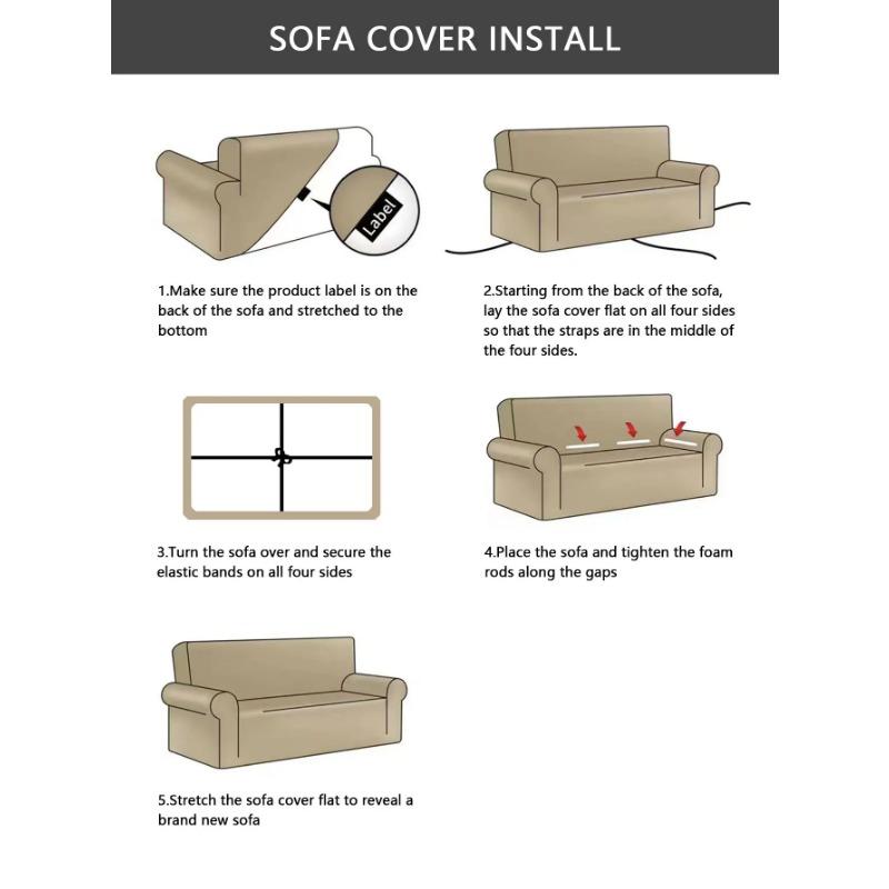 1pc Flower Printed Elastic Sofa Cover Antidirty Spandex Sofa Cover Furniture Protector for Bedroom Office Living Room Home Decor