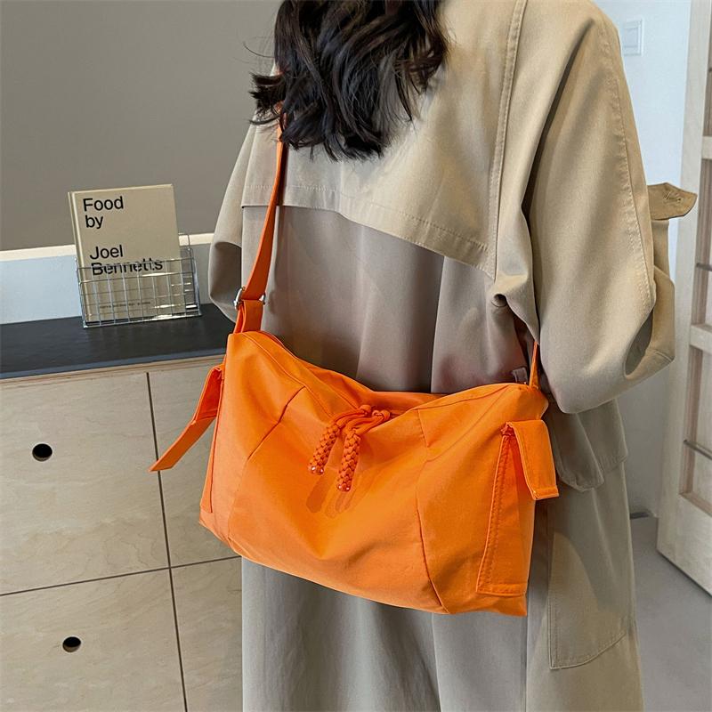 Холщовая сумка через плечо Женская большая сумка Большая вместительная дорожная сумка — фото 5