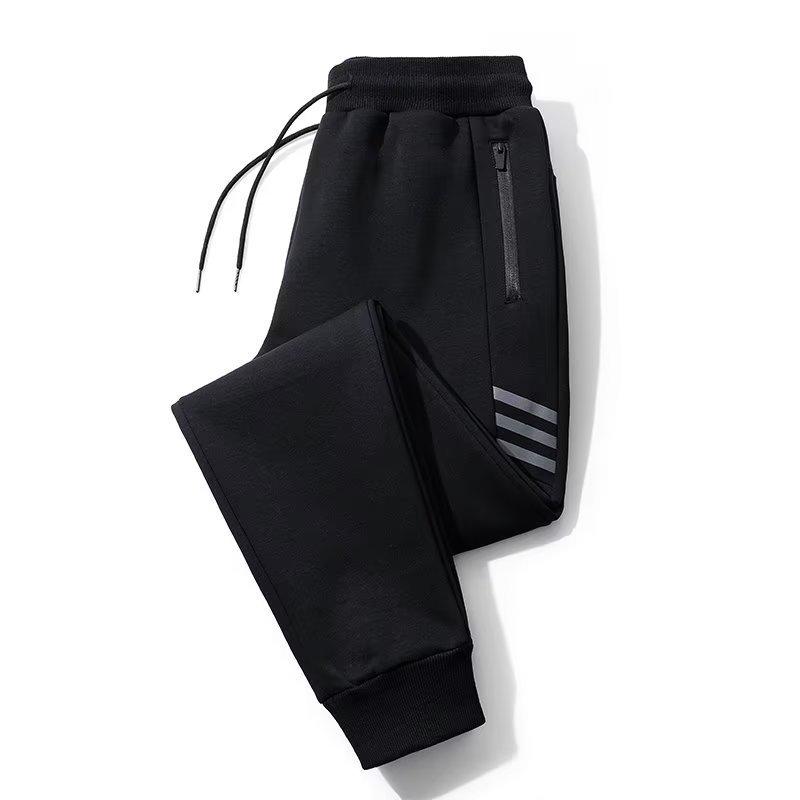 Men's Autumn & Winter Plus-Size Korean-Style Trendy Sweatpants with Velvet