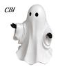 Mini Ghost Statue Cute White Resin Figurine, Miniature Figurine Halloween Decoration, Matte Small Table Ornament Finish Tabletop for Home Shelf Party