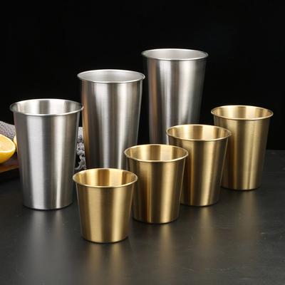 200-500ml Μεταλλικό Κύπελλο από Ανοξείδωτο Ατσάλι 304 Κύπελλα Ουίσκι Μπύρας Ποτήρι Λευκού Κρασιού Κύπελλο Καφέ Ταξιδιού Κάμπινγκ Κούπες Ποτό Κούπα Καφέ Τσαγιού
