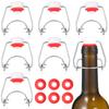 Klappverschlusskappe Glasflaschenverschluss Wurzel Lebensmittelqualität Heimbrau Bier Wein Flaschen Ersatz Schwingkappen