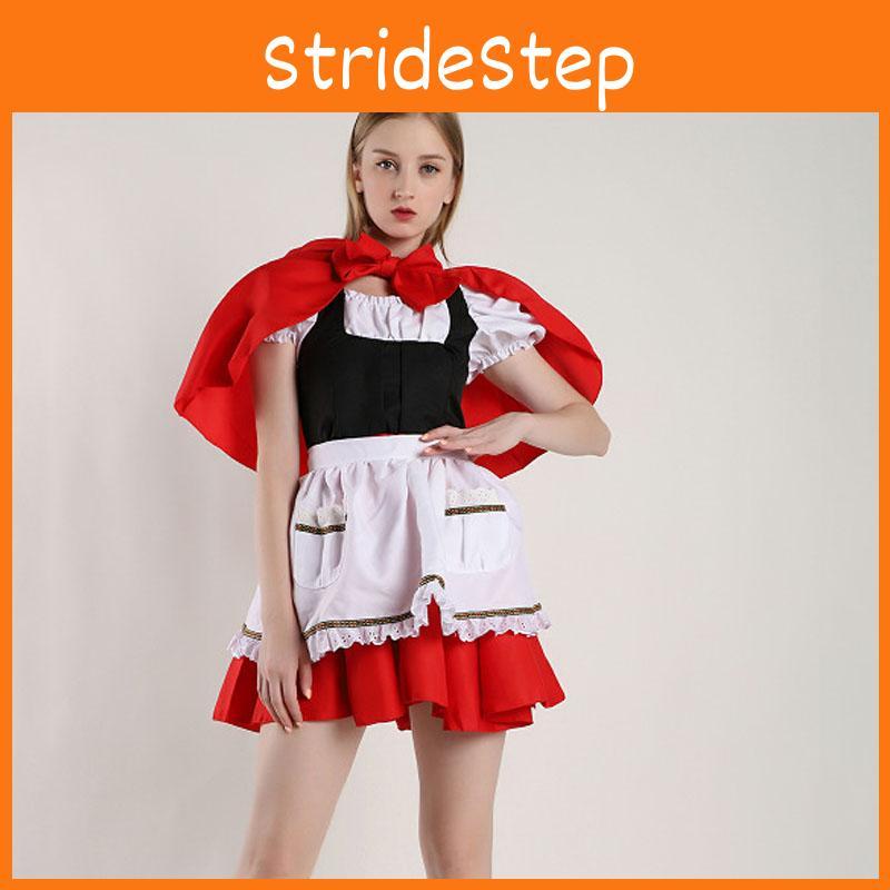 Enchanting Cosplay Christmas Princess Dress Little Red Riding Hood For Adults