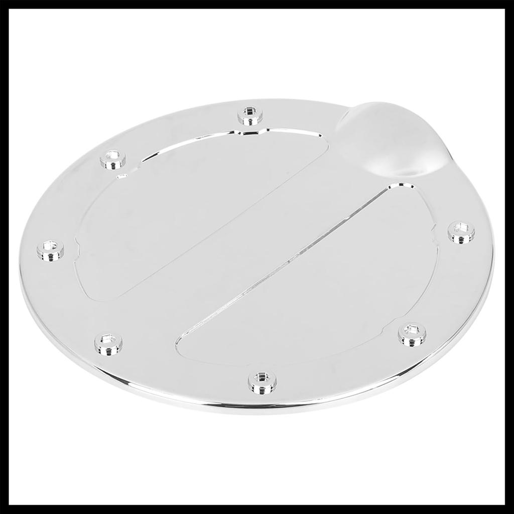 Silver Tone Car Gas Tank Cap Fuel Filler Door Cover for Ford F150 2009-2014 Durable Material