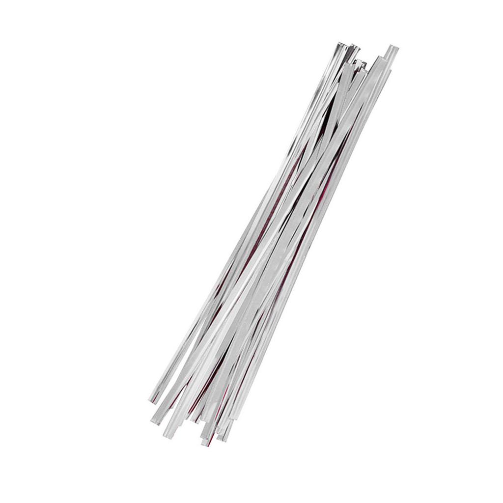 Plastic Coated Wire Ties Food Grade Sealing Bags for Cookies Biscuits Candy Chocolate Lollipops Gift Packaging Metallic