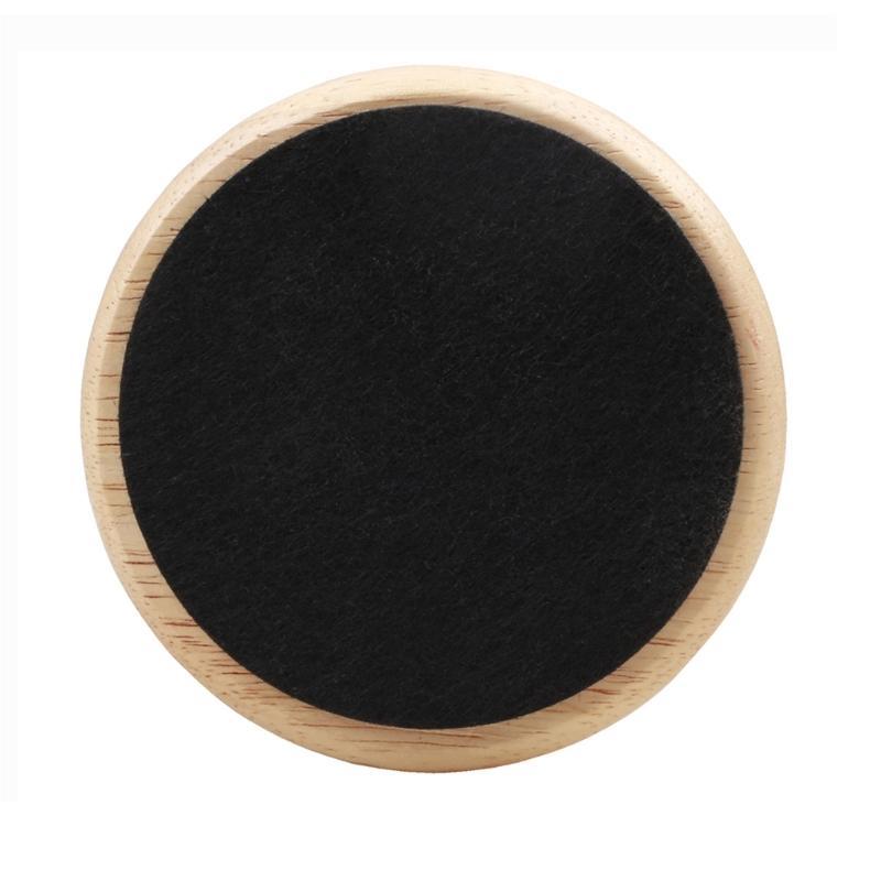 Floor Care Cups for Piano Wheels Solid Wood Set of 4 with Recessed Support Design and Bottom Pad for Indoor Floors