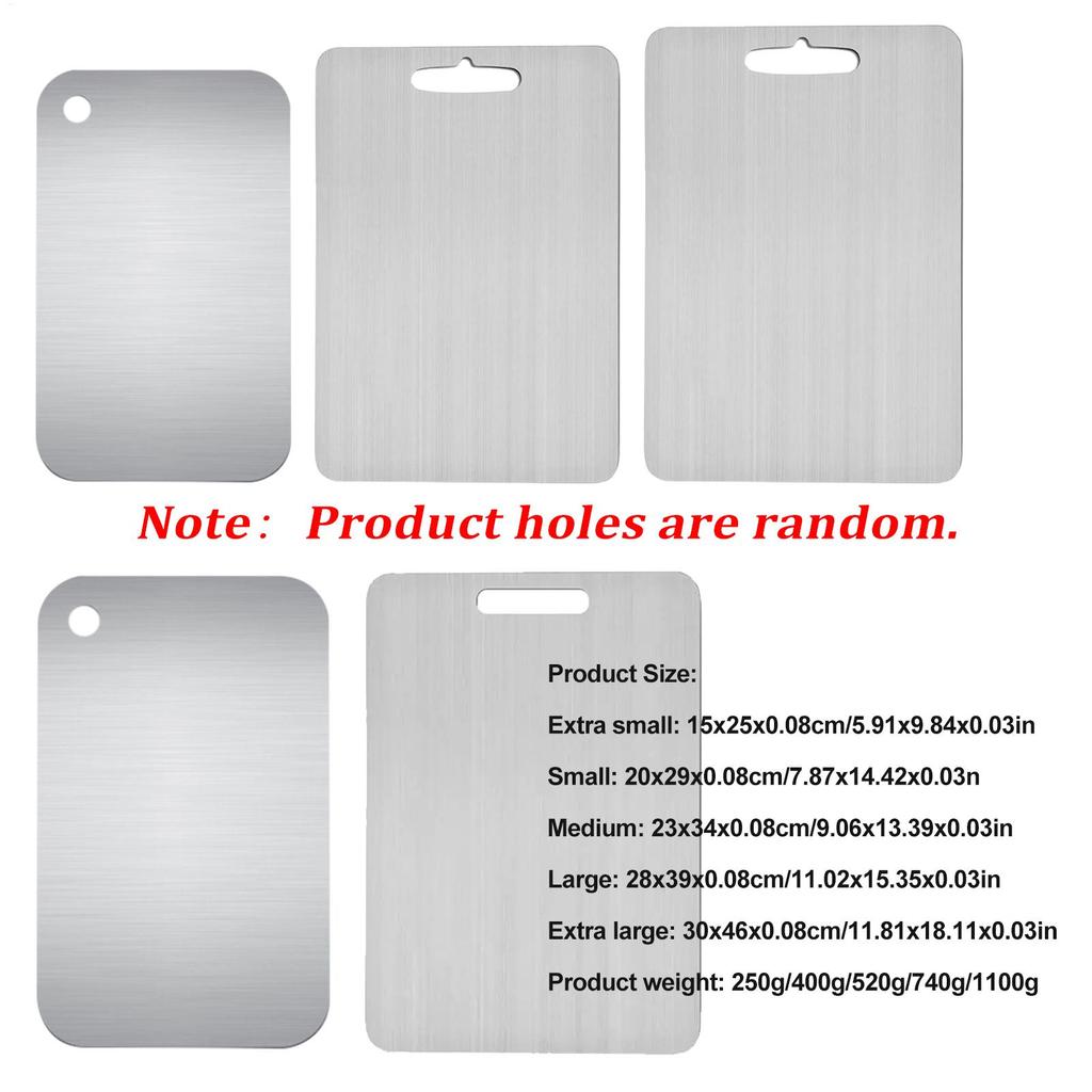 Double-Sided Titanium Cutting Board Food Grade Kitchen Mat, Portable Serving Tray For Meat Vegetable Cheese Preparation Supplies
