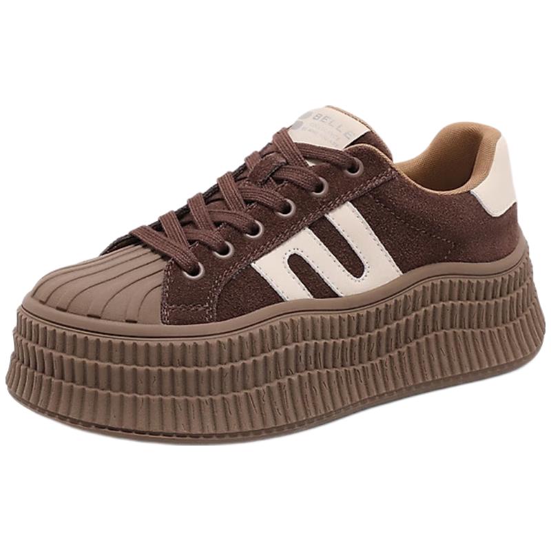 Belle Women s Shell Toe Platform Sneakers 38
