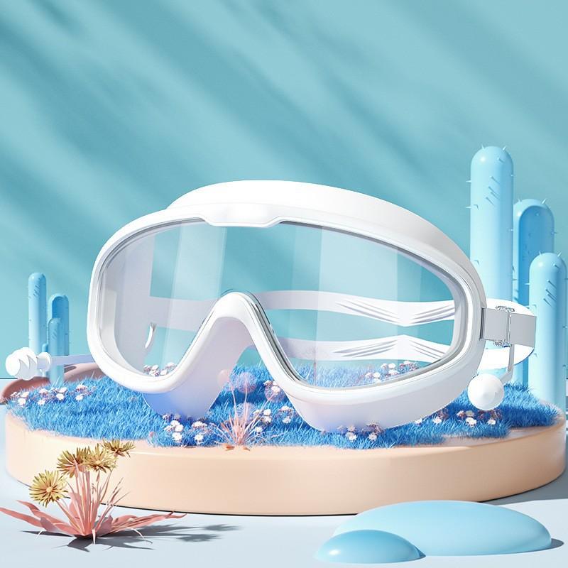 Swimming Goggles Big Frame Swimming Goggles Big Frame HD Wide View Anti-Fog UV Protection Swimming Goggles for Adults No Leaking