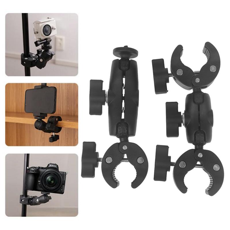 1 Piece Bike Motorcycle Handlebar Support Bracket Camera Super Clamp Mount Holder For Go Pro 13 12 11 Insta360 X3 X4 Dji Parts
