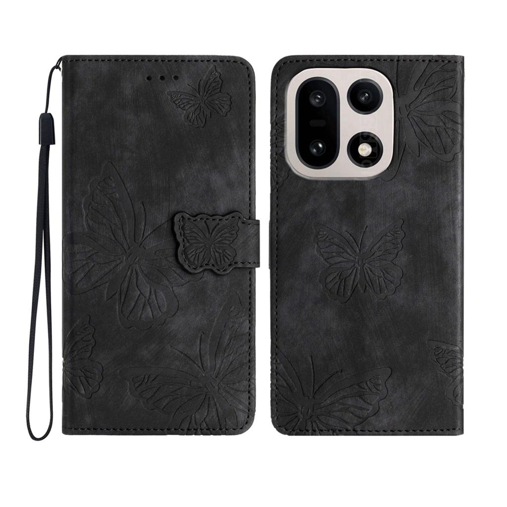 For OnePlus 15 5G Case Butterfly Design Flip Wallet Leather Phone Cover Skin-Touch