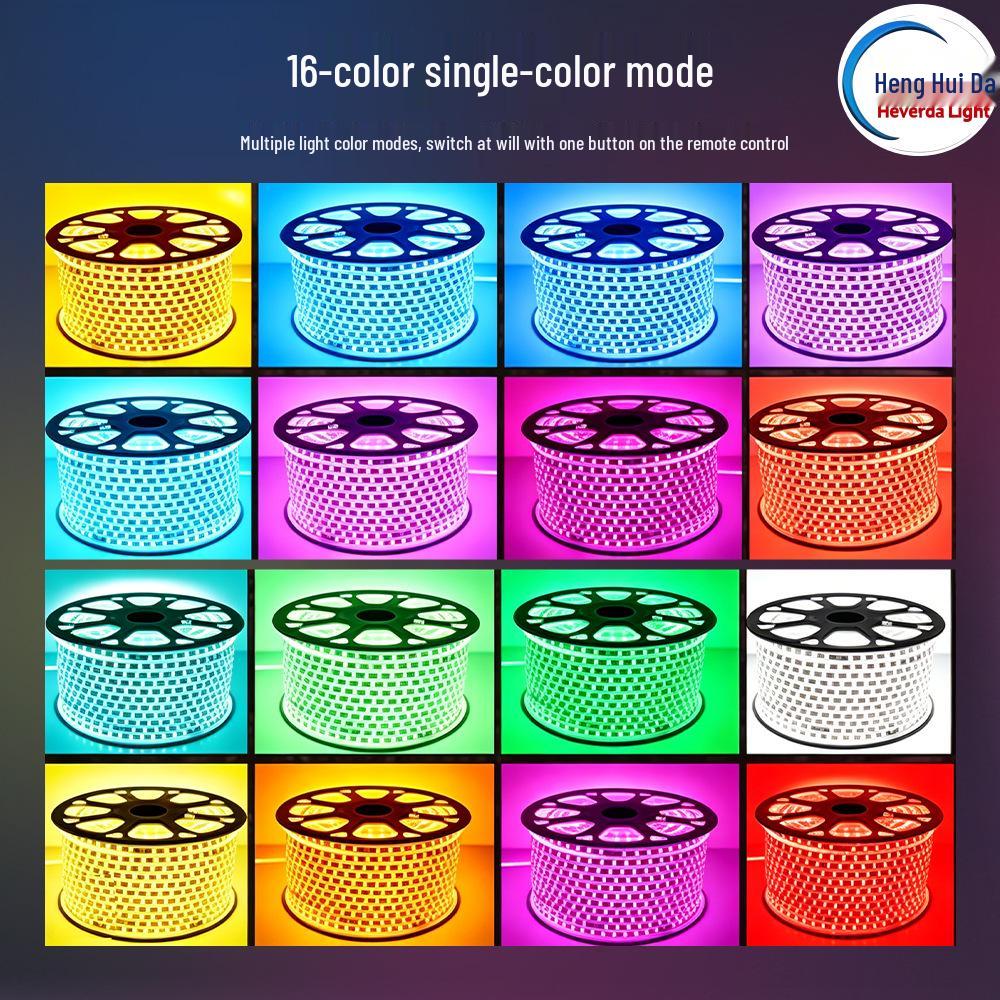 Waterproof Outdoor RGB LED Strip Lights with Remote Control