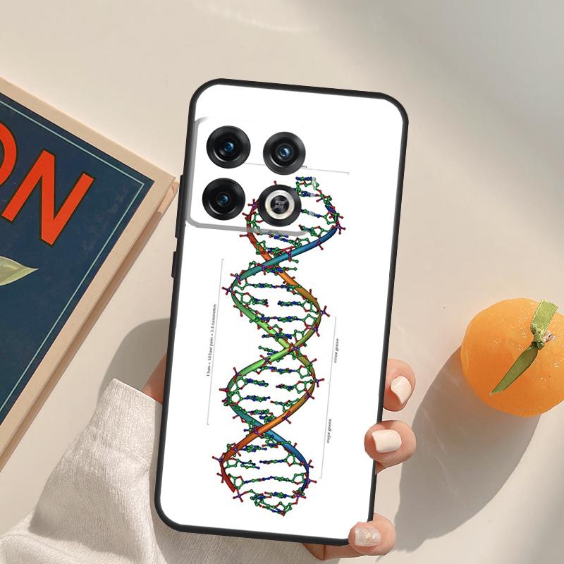 Science DNA Biology Case For OnePlus 13R 12R 10R 13T 10T 11 12 13 15 OnePlus Nord 5 CE 2 3 4 Lite N20 N30 Cover