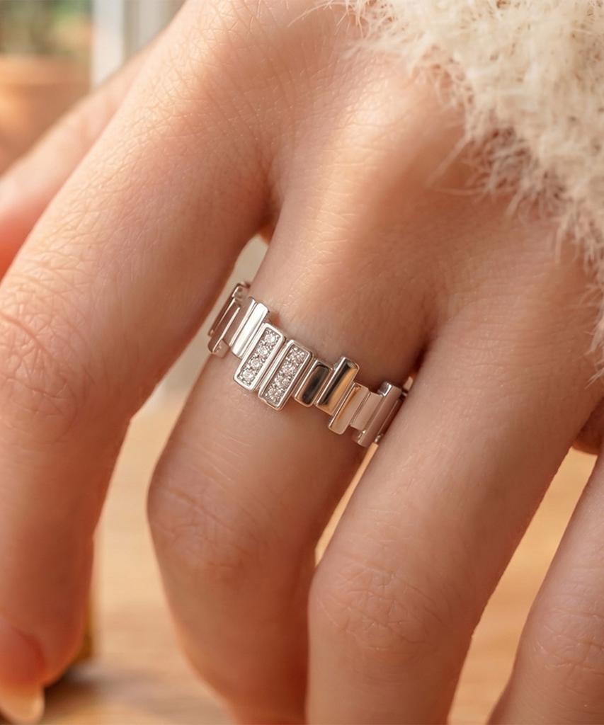 Helene Jewelry Silver 925 Ingis-On Couple Rings Silver Rings