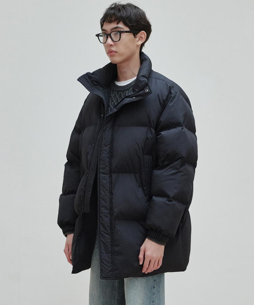 Plac Bold Mid-Length Padded Jumper Black