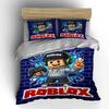 Conjunto de Roupa de Cama Roblox Gamer Conjunto de Roupa de Cama Capa de Edredom Conjunto de Capa de Edredom Fronhas (1 * Capa de Edredom 2 * Fronhas, sem enchimento de edredom)