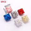 6pcs Bangle Jewelry Ring Earring Necklace Present Gift Box Mini Multi-color Bowknot Gift Boxes Necklace Jewelry Storage Cases