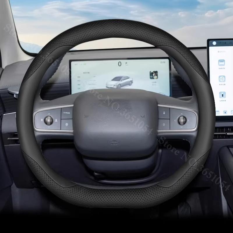 Ultra-thin Napa Leather Car Steering Wheel Cover For Nissan N6 N7 2026 2026 Breathable Auto Steering Wheel Protector Accessories