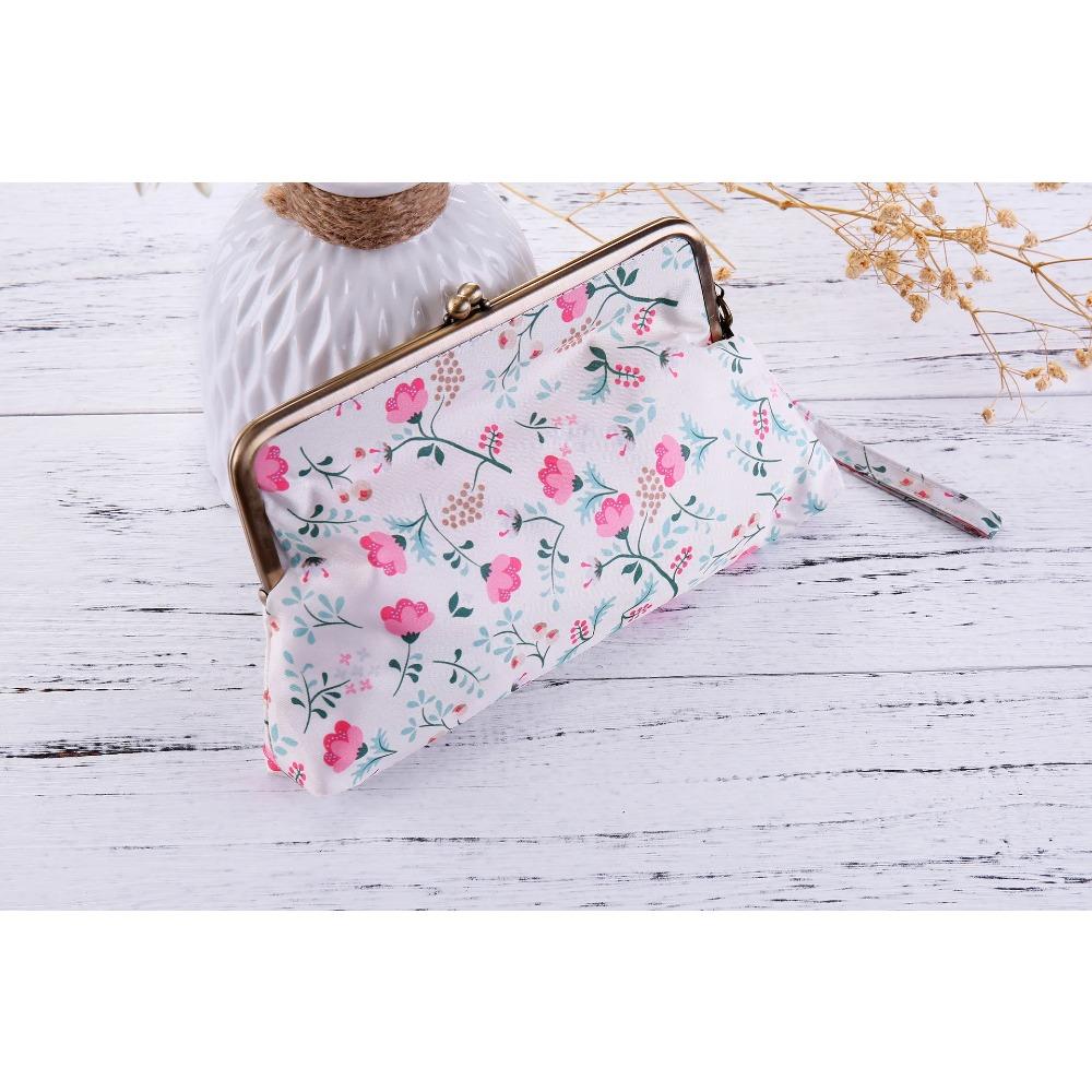 Ultralight Mini Flat Handle  Umbrella Floral Sunny and Rainy Umbrella Rain & Storage Handbag UV Protection Parasol