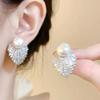 Exquisite Light Luxury Ear Clips, High-end Sense Without Ear Piercings, Full of Zirconium Pearl Earrings, Socialite Temperament, Mosquito Earrings.