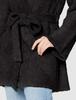 Mira Owen Long Knit Size 0 Women's Fur-Look Gown, 09WNC205005, Black,
