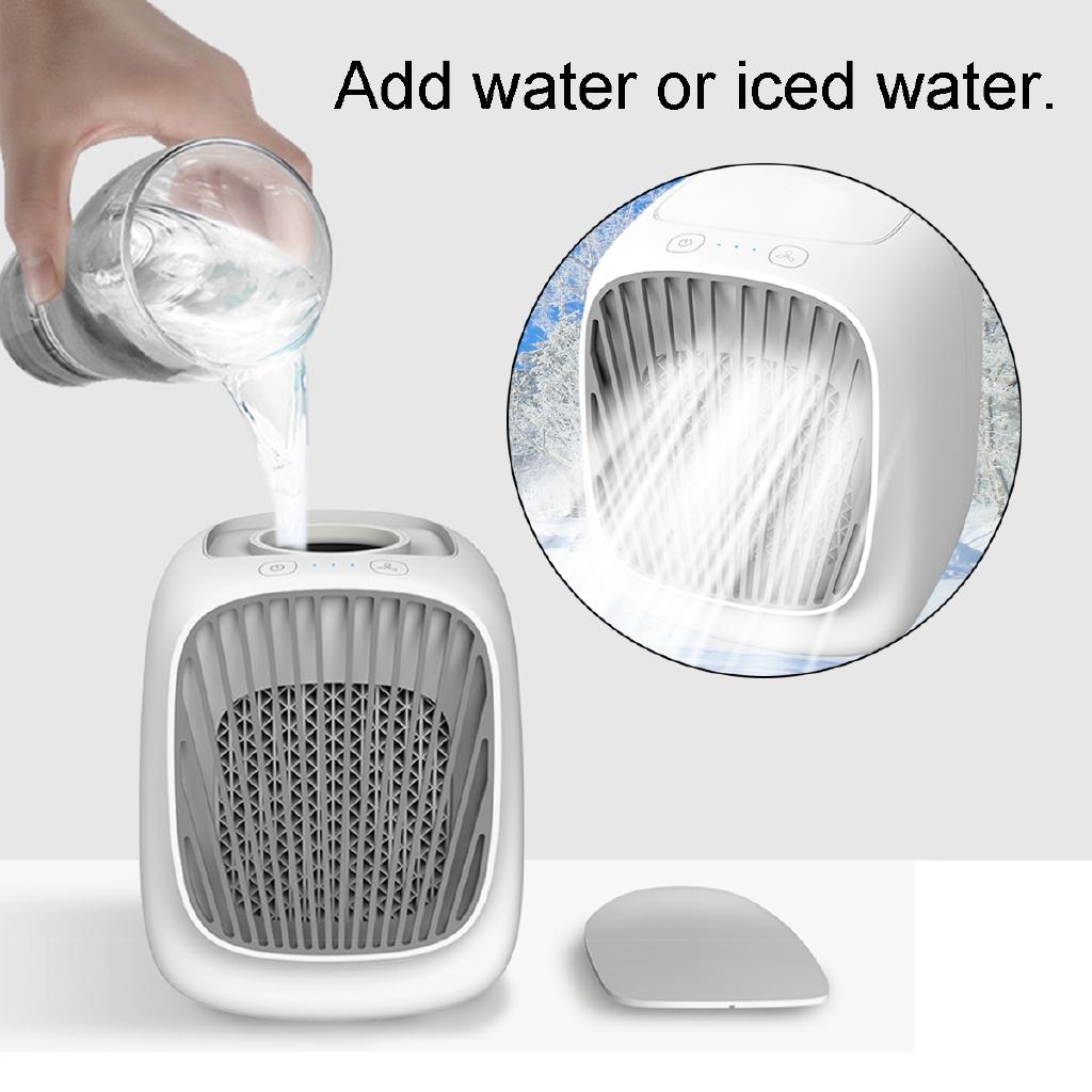 Portable Mini Air Conditioning Water Cooling Fan USB Air Humidifier Purifier Cooler 3 Gear Cooling Fan for Home Office