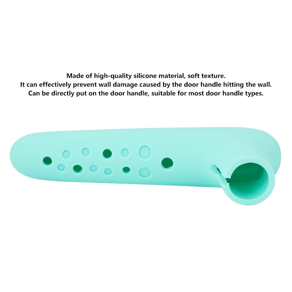 2 Stück Haushalt Baby Silikon Sicherheits Türgriff Knauf Schutzhülle Handschuhe Hellgrün