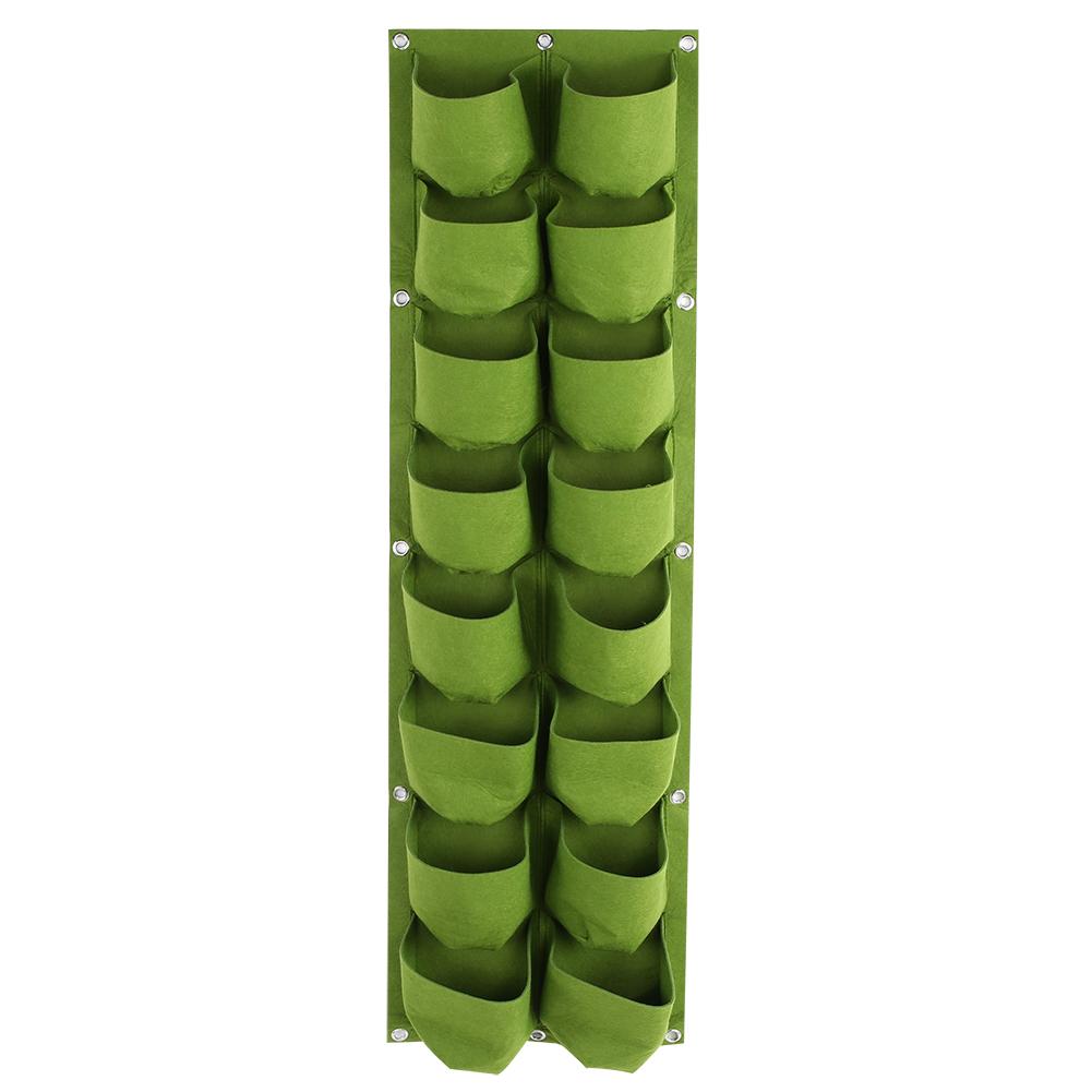 16 s Vertical Greening Hanging Wall Outdoor Garden Grow Plant Bags Planter