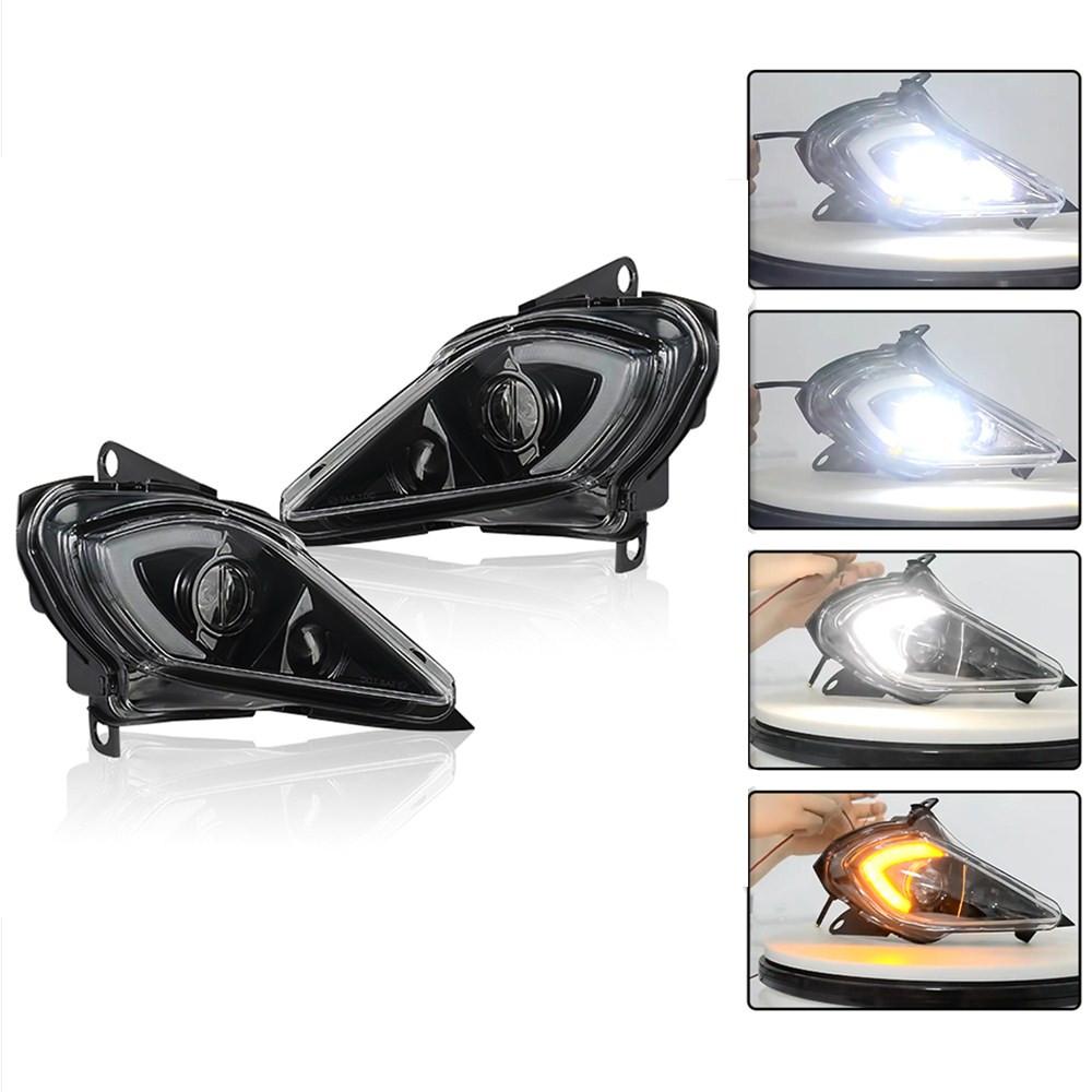 

LED Headlights Assembly for Yamaha Raptor 700 700R YFZ450 YFZ450R YFZ450X Wolverine 450 350 LED Headlamp DRL Turn Signal Light