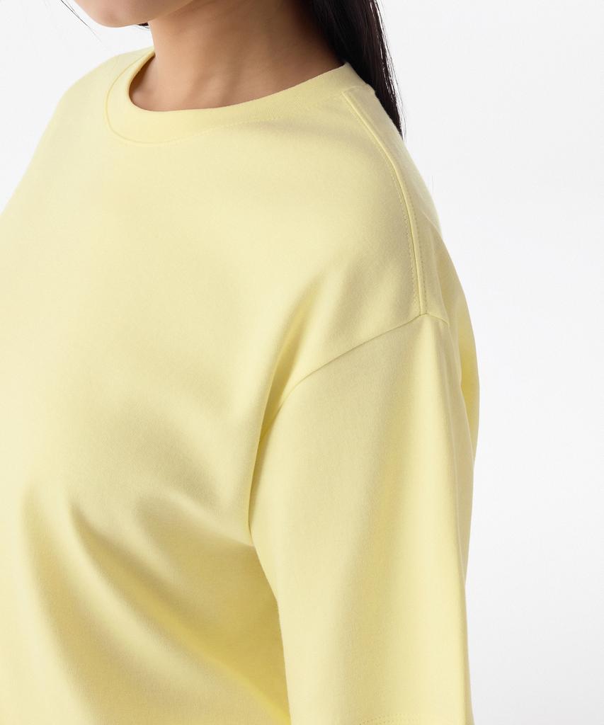 MUSINSA STANDARD WOMAN Women'S Relaxed Fit Crew Neck T-Shirt [Lemon]