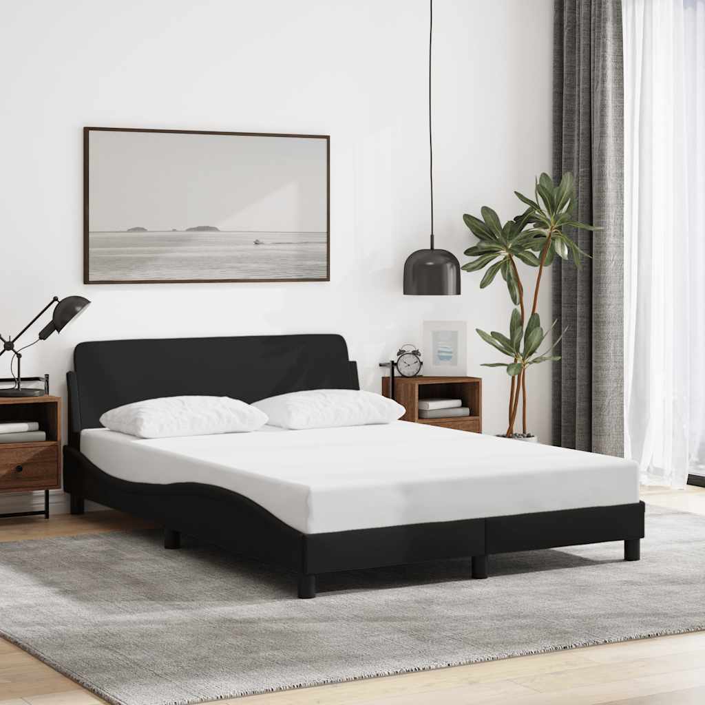 Bed Frame Dover Black 120x200 cm Fabric