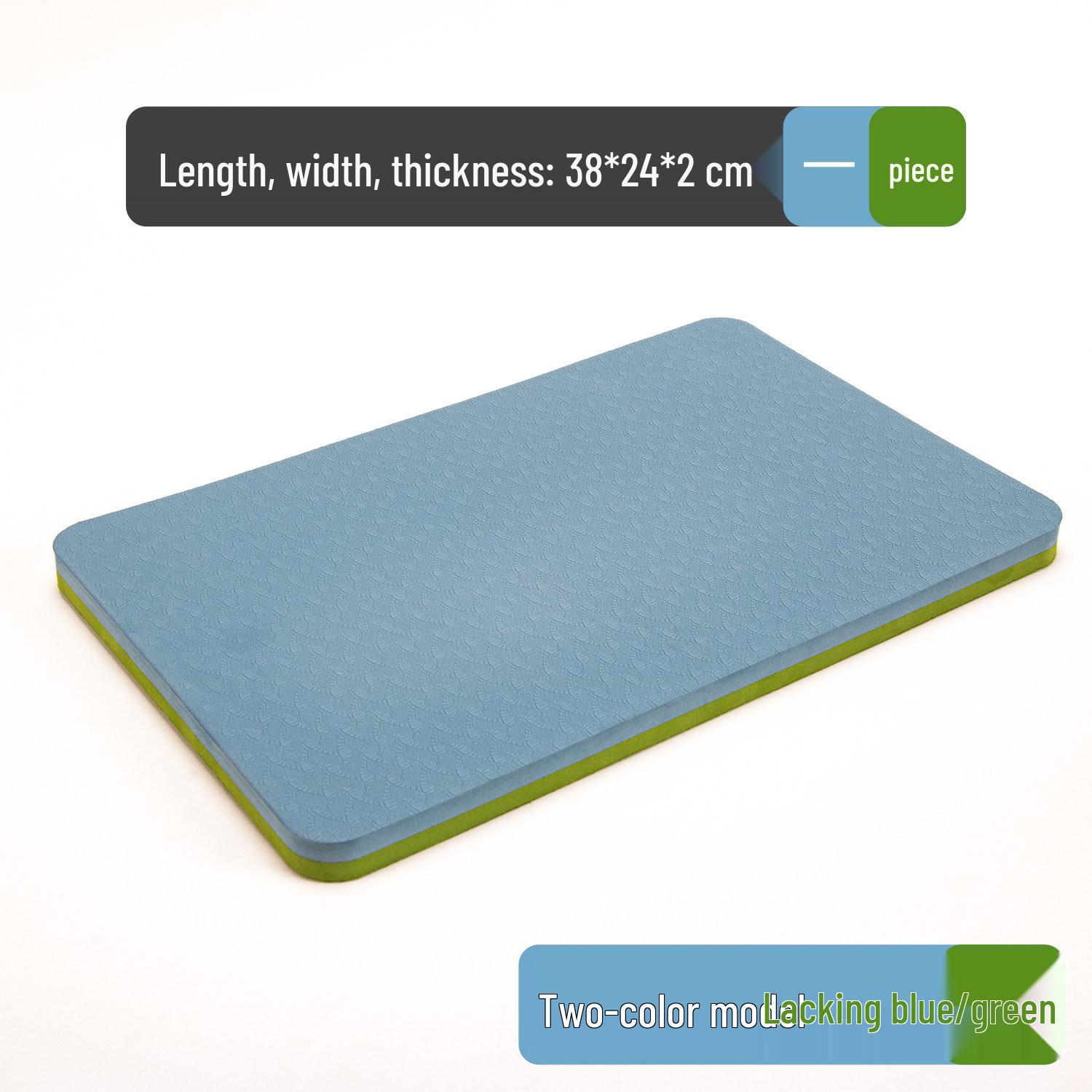 

Mini Yoga Mat Ab Roller Knee Cushion - Non-slip, Shock-Absorbing TPE Material 1.0cm-38x24cm