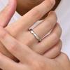 Mens Simple Mobius Twist Rings,Minimalist Opening Metal Wedding Ring,Thin Classic Polished Pinky Ring,Unisex Jewelry Gift