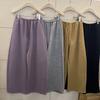Pants for Women Plus Size Thickened Stretchy Elastic High Waist Long Trousers Solid Colour Fleece Casual Wide Leg Pants