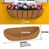 3Pcs Water-Retentive Felt Plant Pot Liners Root-Friendly Hanging Basket Liners  Garden Planters