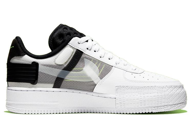 Nike Air Force 1 Type White Black Volt AT7859-101
