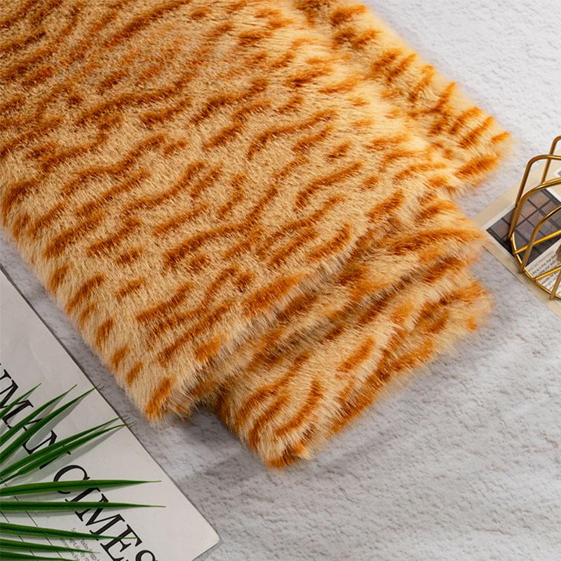 50X160Cm Tkanina Imitacja Futra Norki Nadruk Jelenia Zebry Leoparda Rękodzieło Odzież Torba Lalka DIY Ekologiczna Sztuczna Tkanina Futerkowa