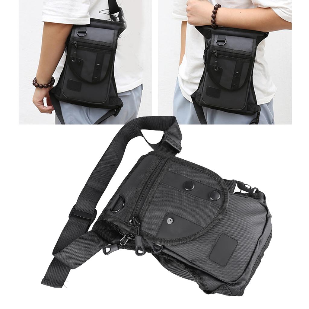 Military Waist Pack Stylish Large Capacity Waterproof Oxford Cloth Comfortable Brthable Drop Leg Pouch for Outdoor Camping