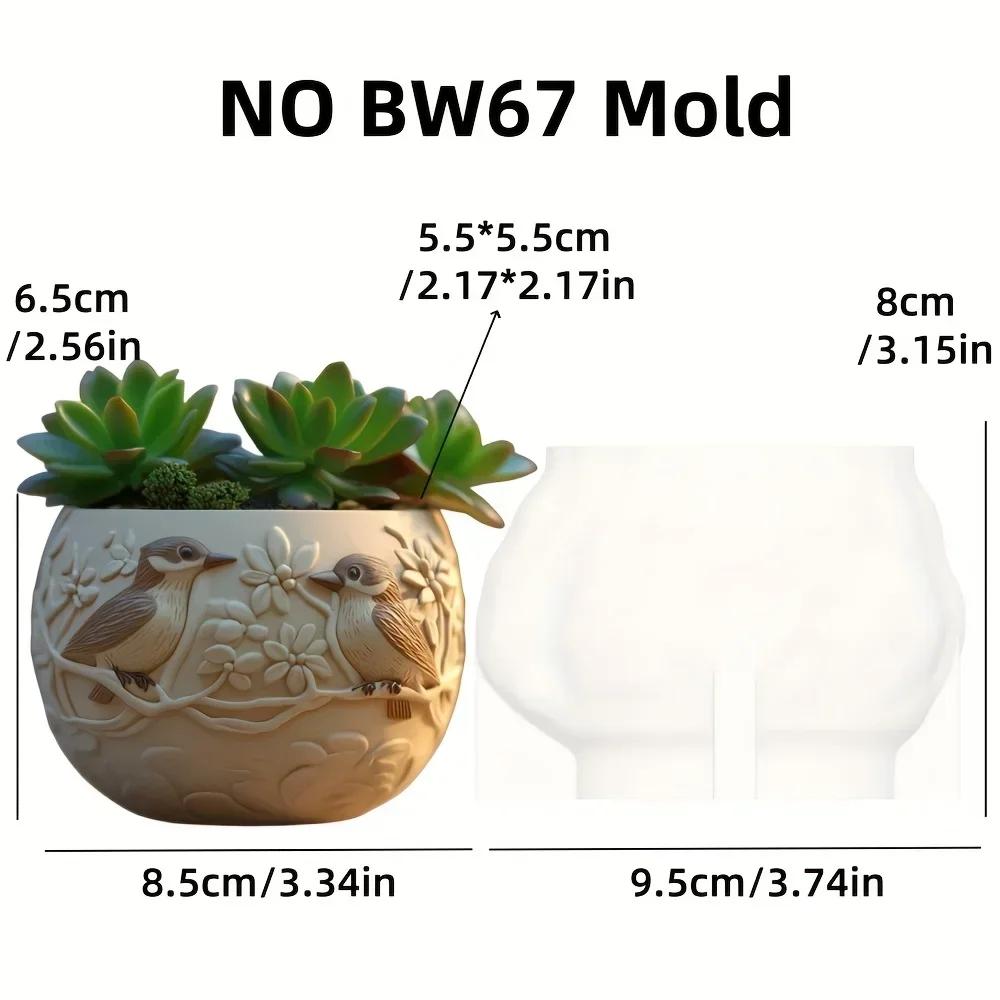 Yak Succulent Plant Flower Pot Resin Silicone Mold Sitting Cute Cow Storage Box Concrete Mould Cow Yak Candle Cup Gypsum Molds